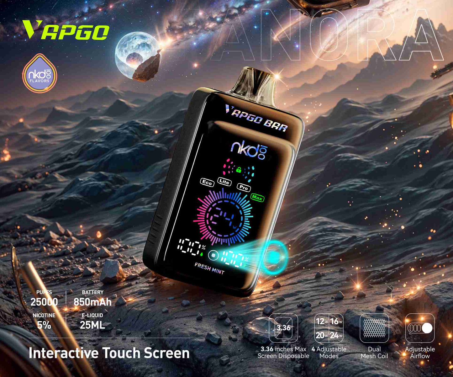 ✨3 DARABOS KEDVEZMÉNYES CSOMAG✨Vapgobar Panora 25000 PUFFS MAX