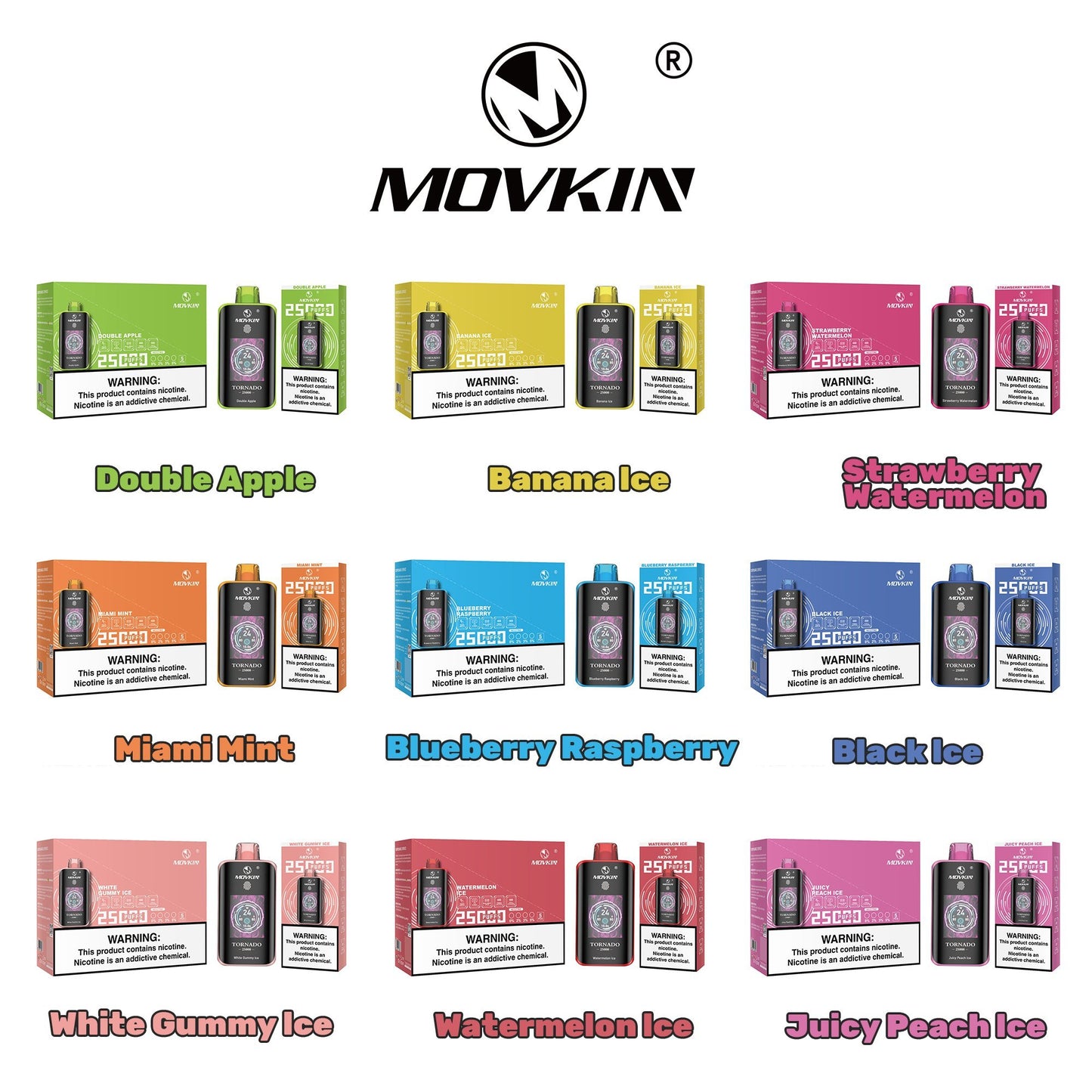 Movkin Tornado 25000 Vape – Intelligens kijelző és legjobb ízek