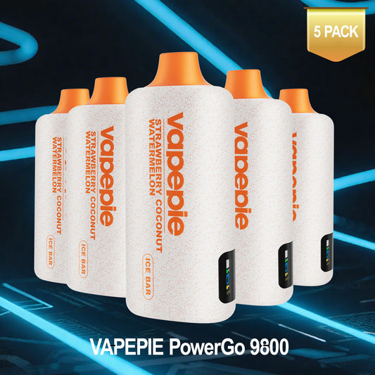 ✨5PCS Value Pack✨VAPEPIE PowerGo 9800 PUFFS – Minden íz