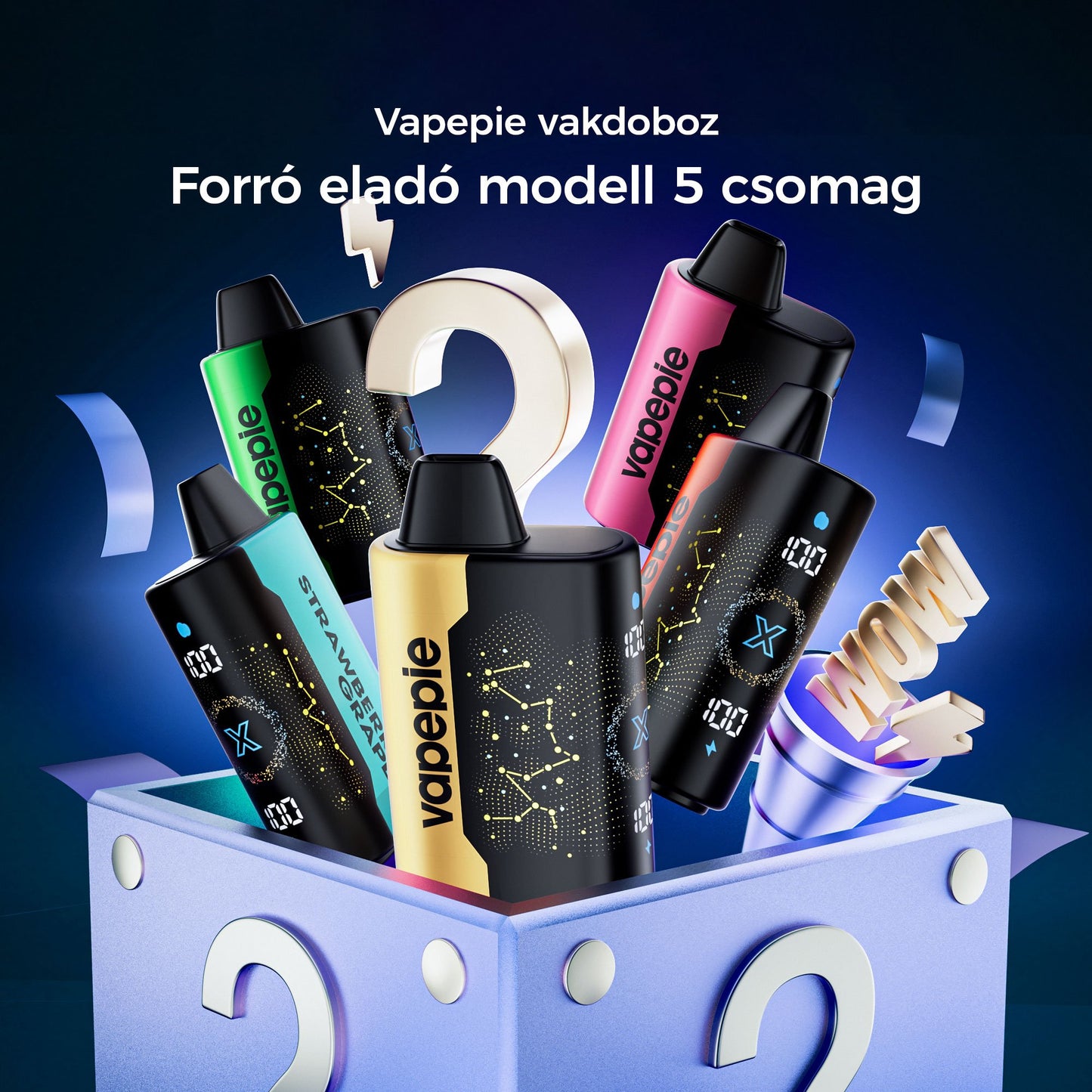 💎 5 db-os titokdoboz – VAPEPIE 25000 PUFFS